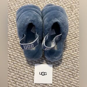 COPY - UGG, (W FLUFF YEAH SLIDE), Blue, Women’s 7